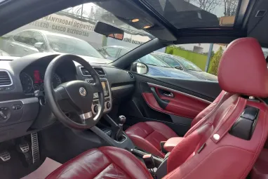 VOLKSWAGEN EOS 2.0 FSI Highline Deep Red Nappa Leather + Full Extra + Teljes Szervíz + 2X-s GARANCIA !!